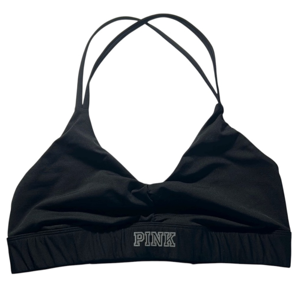 PINK Victoria's Secret Ultimate Black Sports Bra